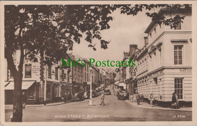 Devon Postcard - Bideford High Street   SW11242