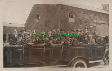 Road Transport Postcard - Men on a Charabanc Outing  SW11268