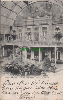 Lancashire Postcard - Blackpool, Palm House, Winter Gardens  SW11273