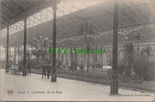 Load image into Gallery viewer, Belgium Postcard - Gand / Ghent - L&#39;Interieur De La Gare   SW11280
