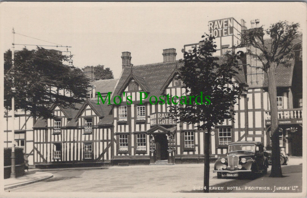 Worcestershire Postcard - Raven Hotel, Droitwich SW11292