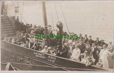 Shipping Postcard - Passengers on The Solent Queen in 1925 - SW11313