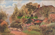 Load image into Gallery viewer, Hampshire Postcard - A Hampshire Lane, Thatched Cottage  SW11549
