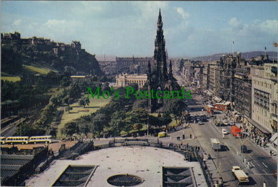 Scotland Postcard - Edinburgh, Princes Street and The Castle SW11963