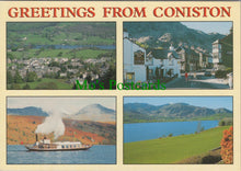 Load image into Gallery viewer, Cumbria Postcard - Greetings From Coniston   SW12247
