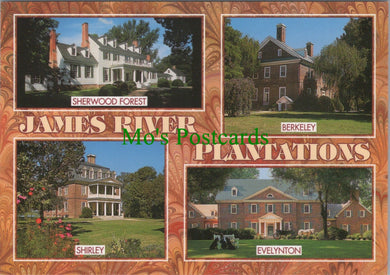 America Postcard - James River Plantations, Virginia SW12255