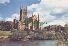 Load image into Gallery viewer, Worcestershire Postcard - Worcester Cathedral and River Severn SW12138
