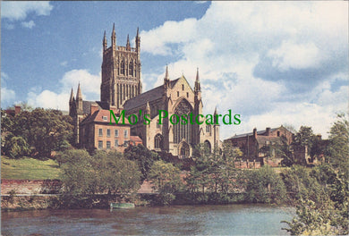 Worcestershire Postcard - Worcester Cathedral and River Severn SW12138
