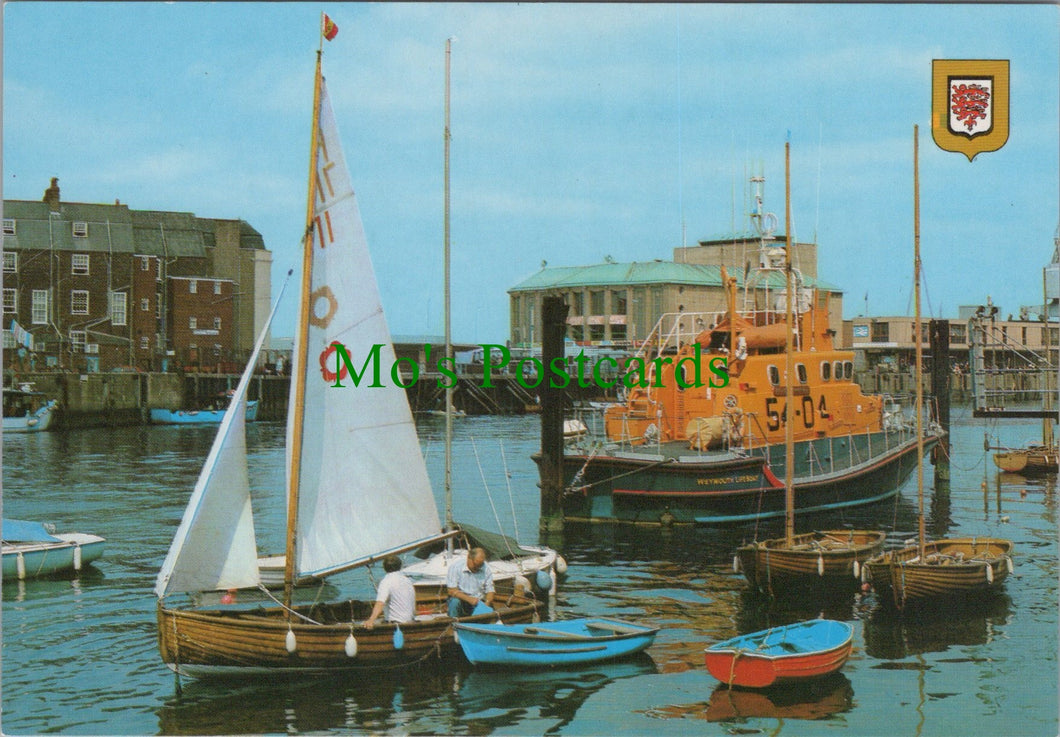 Dorset Postcard - The Lifeboat in Weymouth Harbour  SW12174