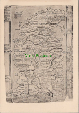 British Museum Map Postcard - Great Britain, Drawn About 1250 A.D - SW12207
