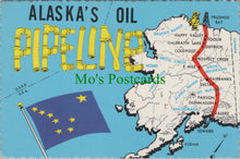 Load image into Gallery viewer, Maps Postcard - Map of Alaska&#39;s Oil Pipeline, America SW12218

