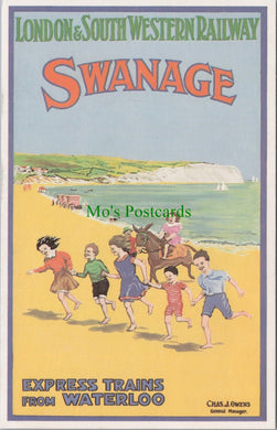 Dorset Postcard - Swanage Holidays, London & South Western Railway  SW12757