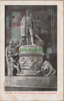 London Postcard - St Pauls Cathedral. Nelson Monument  SW12932