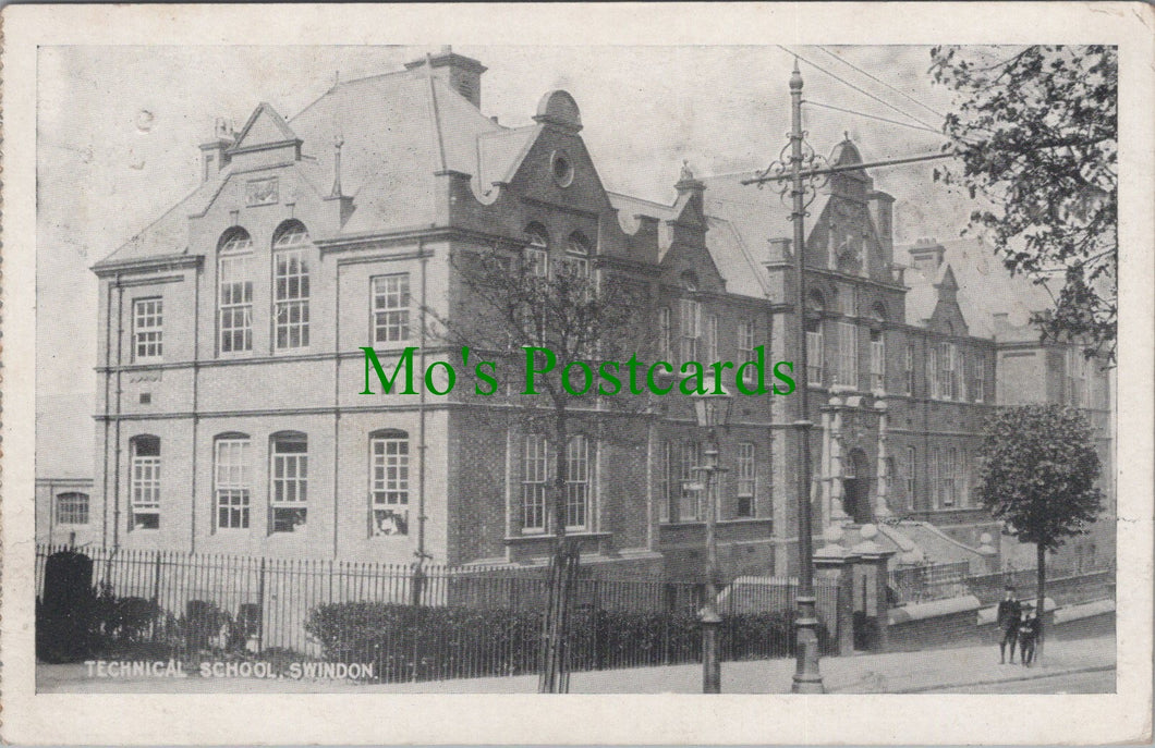 Wiltshire Postcard - Swindon Technical School    SW12935