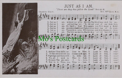 Music Postcard - Hymn, Charlotte Elliott - Just As I Am SW12969
