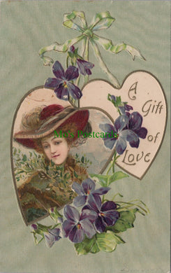 Embossed Greetings Postcard - A Gift of Love, Friendship  SW13034