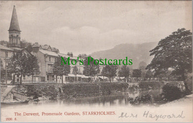 Derbyshire Postcard - Starkholmes, The Derwent, Promenade Gardens  SW13016