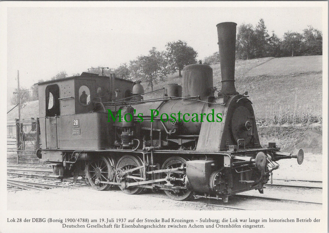 Germany Postcard - German Railway Transport, Locomotive History  SW17076