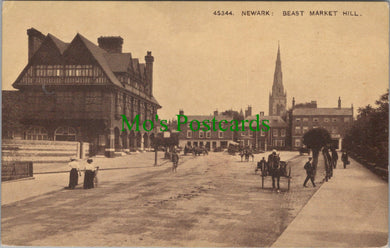 Nottinghamshire Postcard - Newark, Beast Market Hill   SW13340