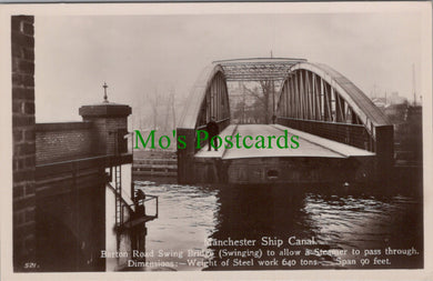 Lancashire Postcard - Manchester Ship Canal, Barton Road Swing Bridge  SW13347