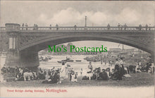 Load image into Gallery viewer, Nottinghamshire Postcard - Nottingham, Trent Bridge During Holiday SW13349
