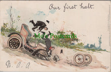 Load image into Gallery viewer, Comic Postcard - Vintage Motor Car Crash   SW13369
