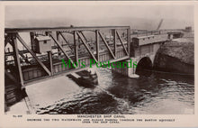 Load image into Gallery viewer, Lancashire Postcard - Manchester Ship Canal, The Barton Aqueduct  SW13386
