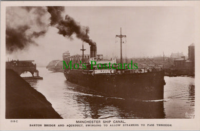 Lancashire Postcard - Manchester Ship Canal, Barton Bridge and Aqueduct  SW13387