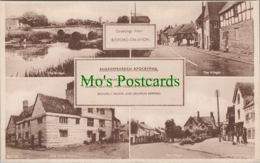 Warwickshire Postcard - Greetings From Bidford-On-Avon   SW13397