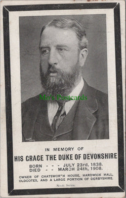 Derbyshire Postcard - Owner of Chatsworth House, Duke of Devonshire SW13479