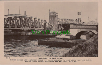 Lancashire Postcard - Manchester Ship Canal, Barton Bridge  SW13500
