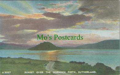 Scotland Postcard - Sunset Over The Dornoch Firth  SW14078