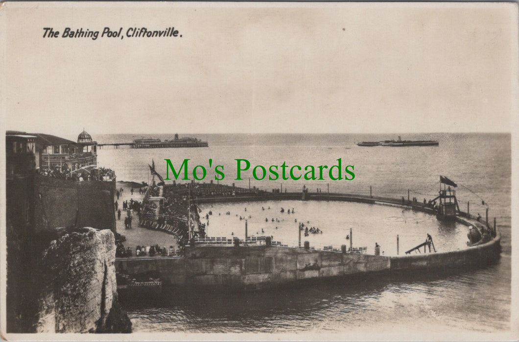 Kent Postcard - The Bathing Pool, Cliftonville, Margate SW12618