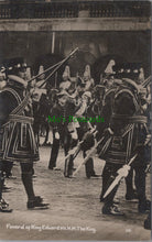 Load image into Gallery viewer, Royalty Postcard - Funeral of King Edward VII. H.M.The King SW12620
