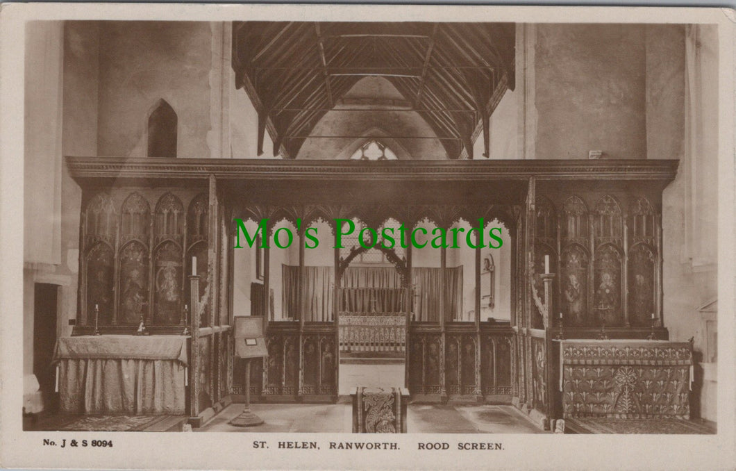 Norfolk Postcard - St Helen's Church, Ranworth SW12645