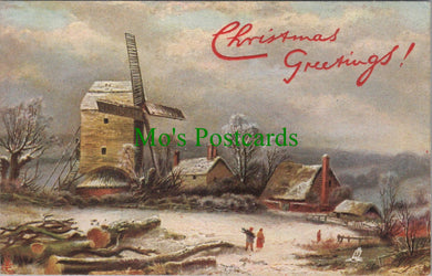 Greetings Postcard - Christmas Greetings, Winter Scenes SW12552