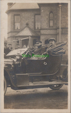 Road Transport Postcard - A Chauffeur and Male Passenger SW12554