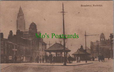 Lancashire Postcard - Rochdale, Broadway  SW12561