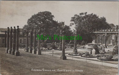 Derbyshire Postcard - Chatsworth House, French Gardens  SW13304