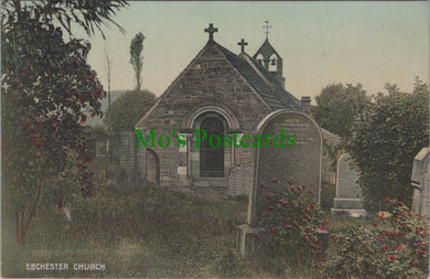 Co Durham Postcard - Ebchester Church SW13305