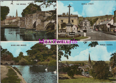 Derbyshire Postcard - Views of Bakewell   SW15996