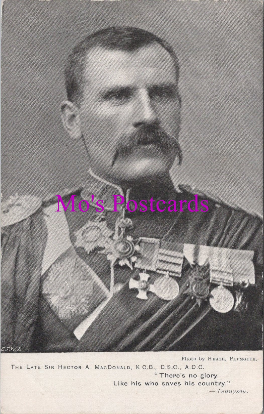 Military Postcard - The Late Sir Hector.A.MacDonald   SW14494