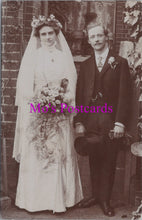 Load image into Gallery viewer, Ancestors Postcard - Newhaven Wedding Couple, Bride and Groom   SW14499
