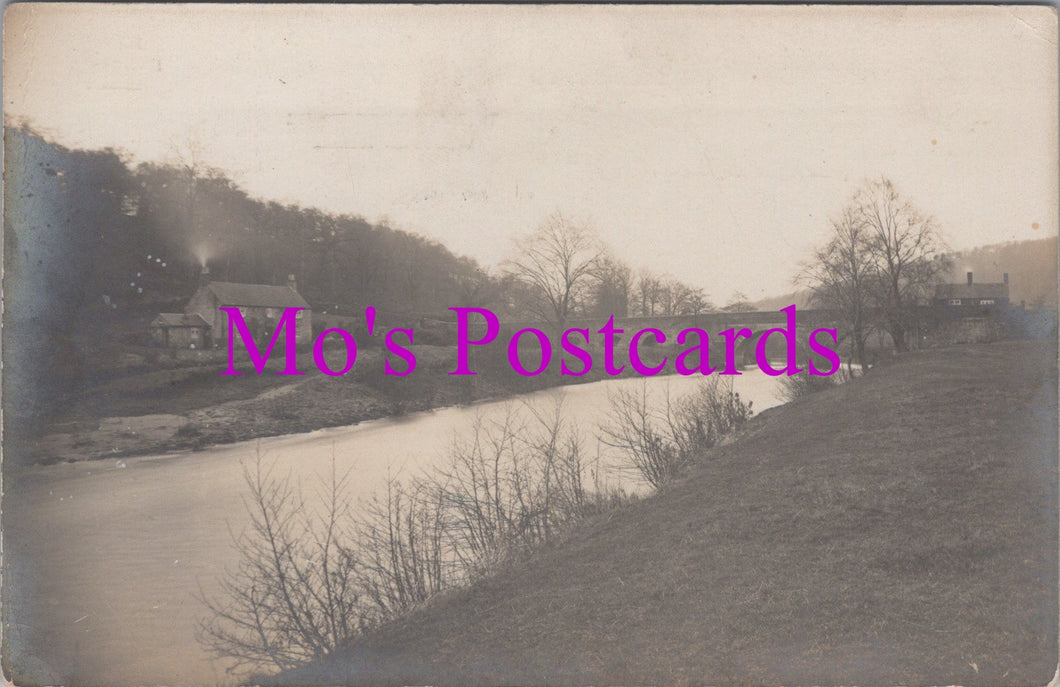 Unknown Location Postcard - Rural Village and Bridge   SW14504