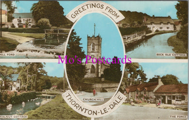 Yorkshire Postcard - Greetings From Thornton-Le-Dale  SW15364