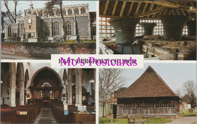 Suffolk Postcard - Views of East Bergholt Church  SW15366