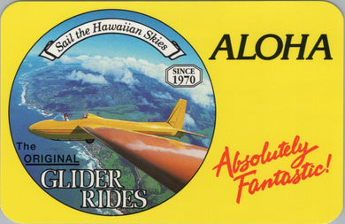 Aviation Postcard - Glider Rides, Aloha, Hawaii   SW16080