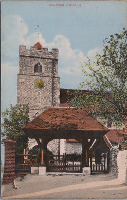 Sussex Postcard - Seaford Church   SW16089