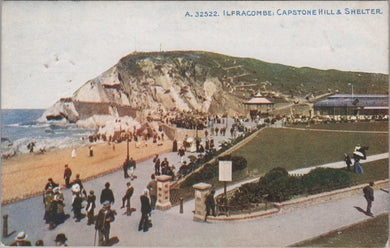 Devon Postcard - Ilfracombe: Capstone Hill and Shelter  SW16102