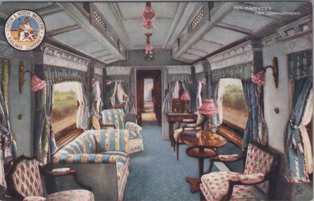 Royalty Postcard - His Majesty's Day Compartment   SW16115